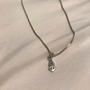 Alpha phi letters necklace